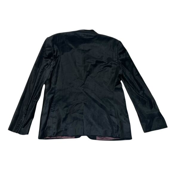 Express Luxury Black Velvet Satin Trim Blazer Suit Tuxedo Jacket Size 44R Slim - Picture 6 of 6
